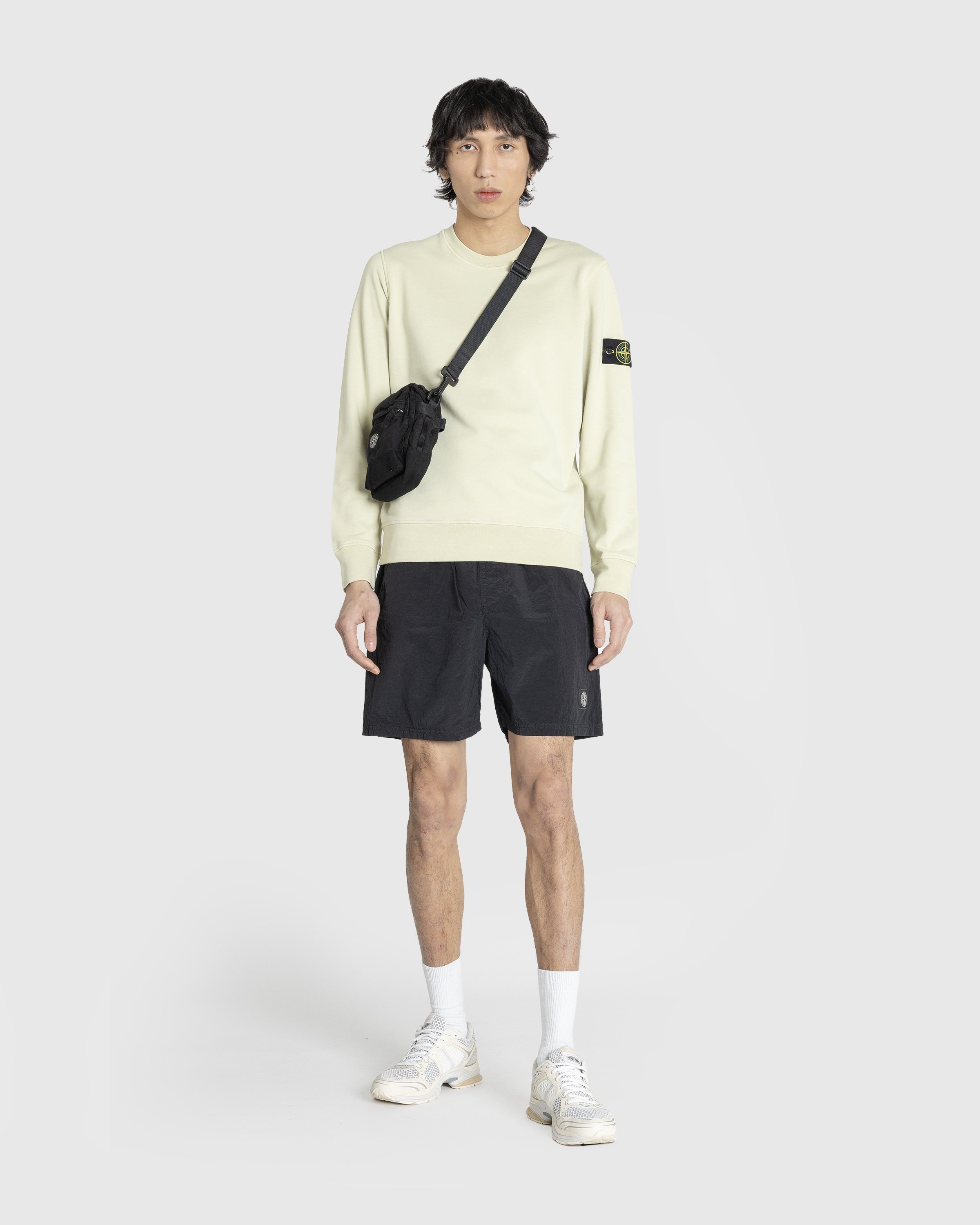 Stone Island Garment Dyed Crewneck Sweatshirt Natural Beige